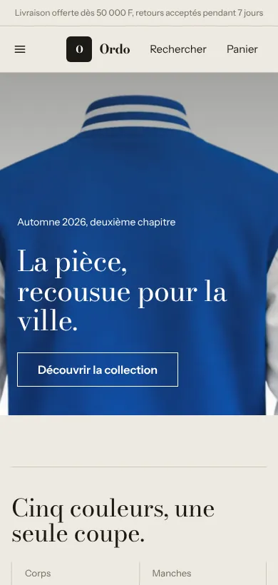 Le thème Mirage sur téléphone
