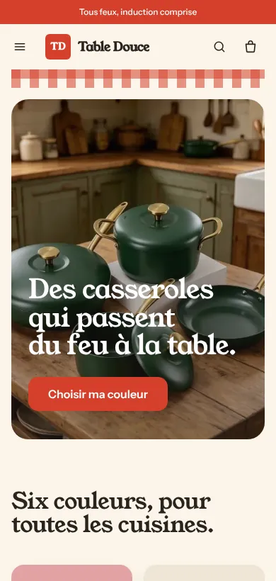 Le thème Nido sur téléphone