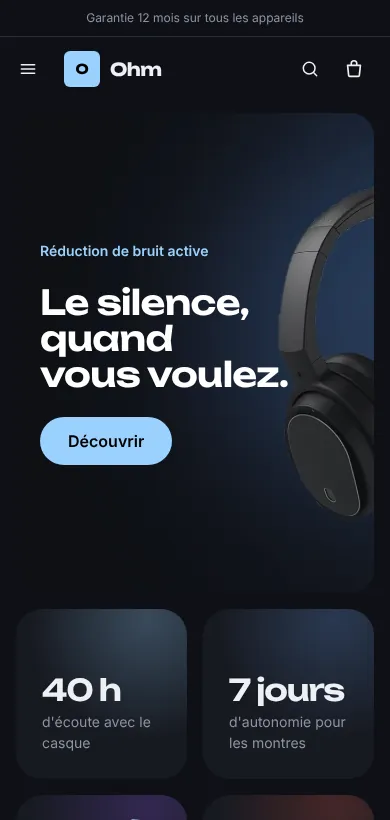 Le thème Pulse sur téléphone
