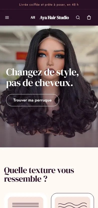 Le thème Satin sur téléphone